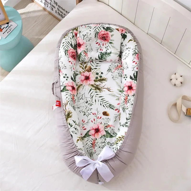 Berceau Bébé - NidPortableBébé™ - Fleurs - Dodo magique