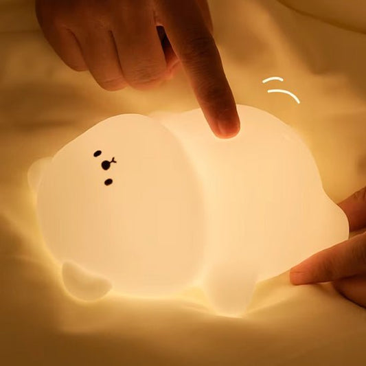 bebe veilleuse allumer doigt qui tapote pour changer les intensite ou les couleurs