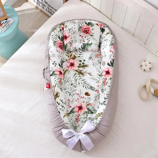 Berceau Bébé - NidPortableBébé™ - Fleurs - Dodo magique