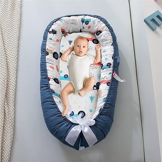 Berceau Bébé - NidPortableBébé™ - Voiture Bleue - Dodo magique