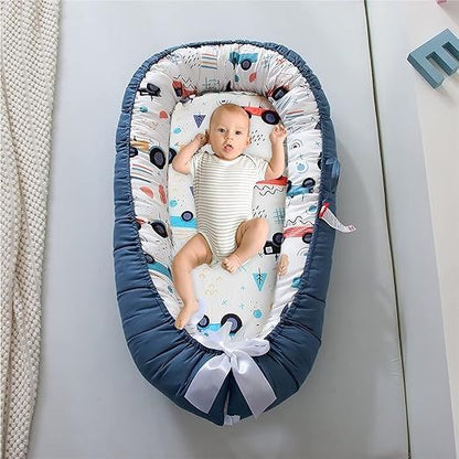 Berceau Bébé - NidPortableBébé™ - Voiture Bleue - Dodo magique