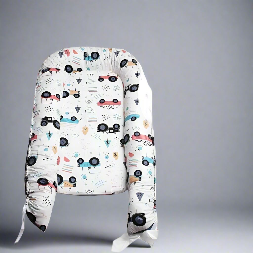 Berceau Bébé - NidPortableBébé™ - Voiture Bleue - Dodo magique