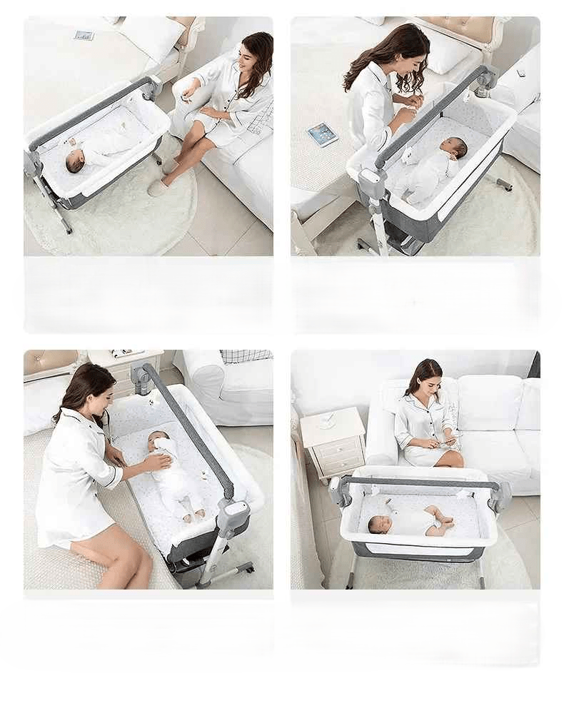 berceau cododo électrique avec bebe et sa maman sous quatre fonction differente