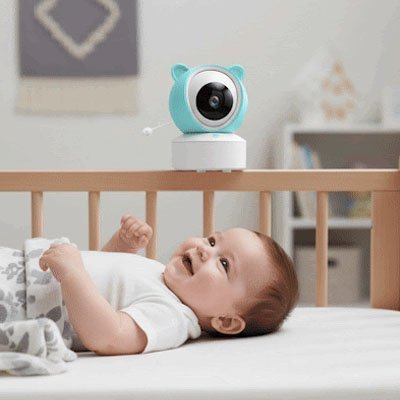 Camera bebe Bébé endormie avec veilleuse enfant lumineuse