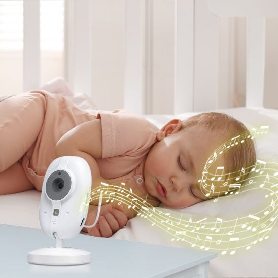 Camera bebe Bébé endormie avec veilleuse enfant lumineuse