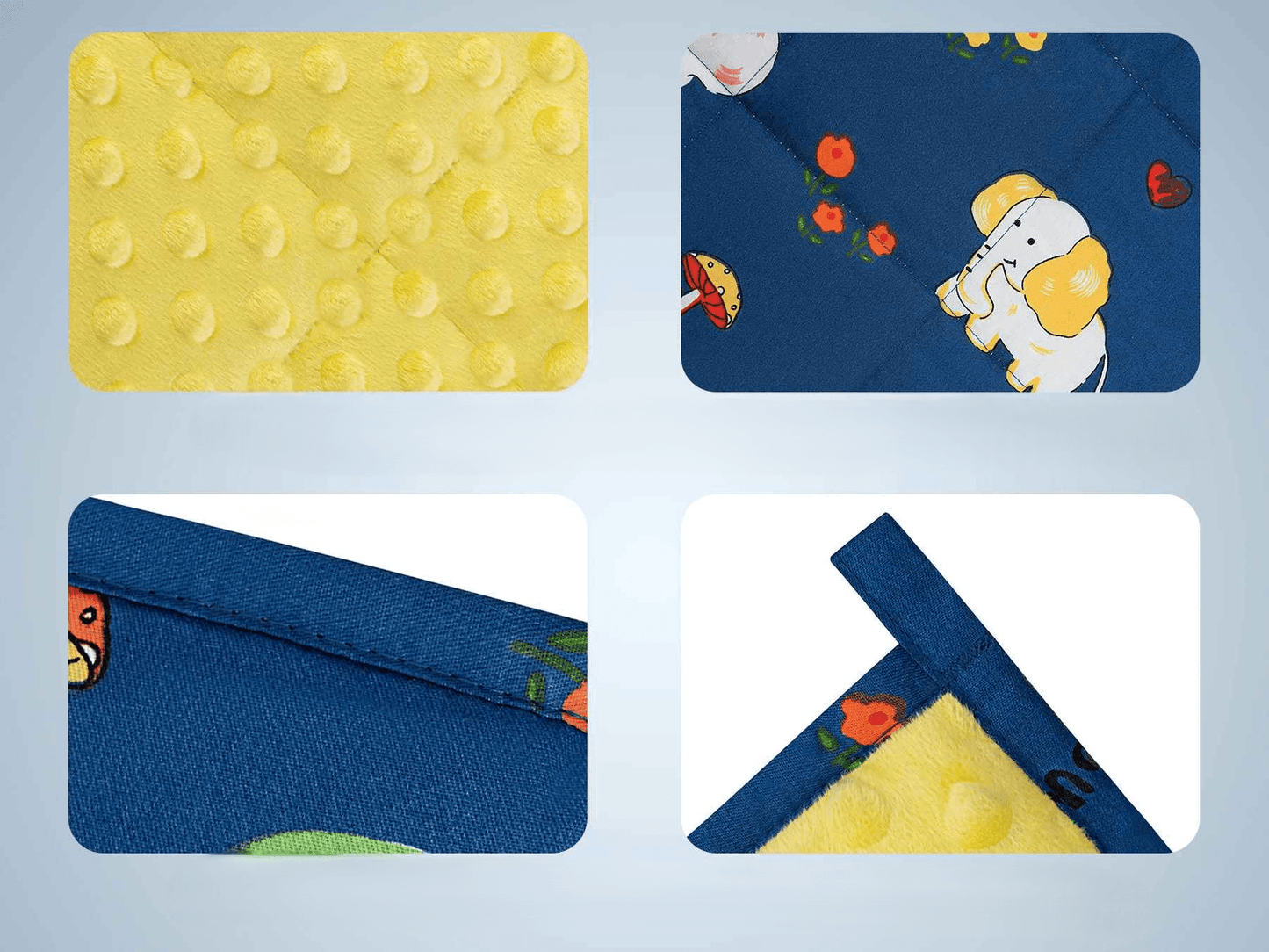 quatre petite image descriptive de la couverture lestée