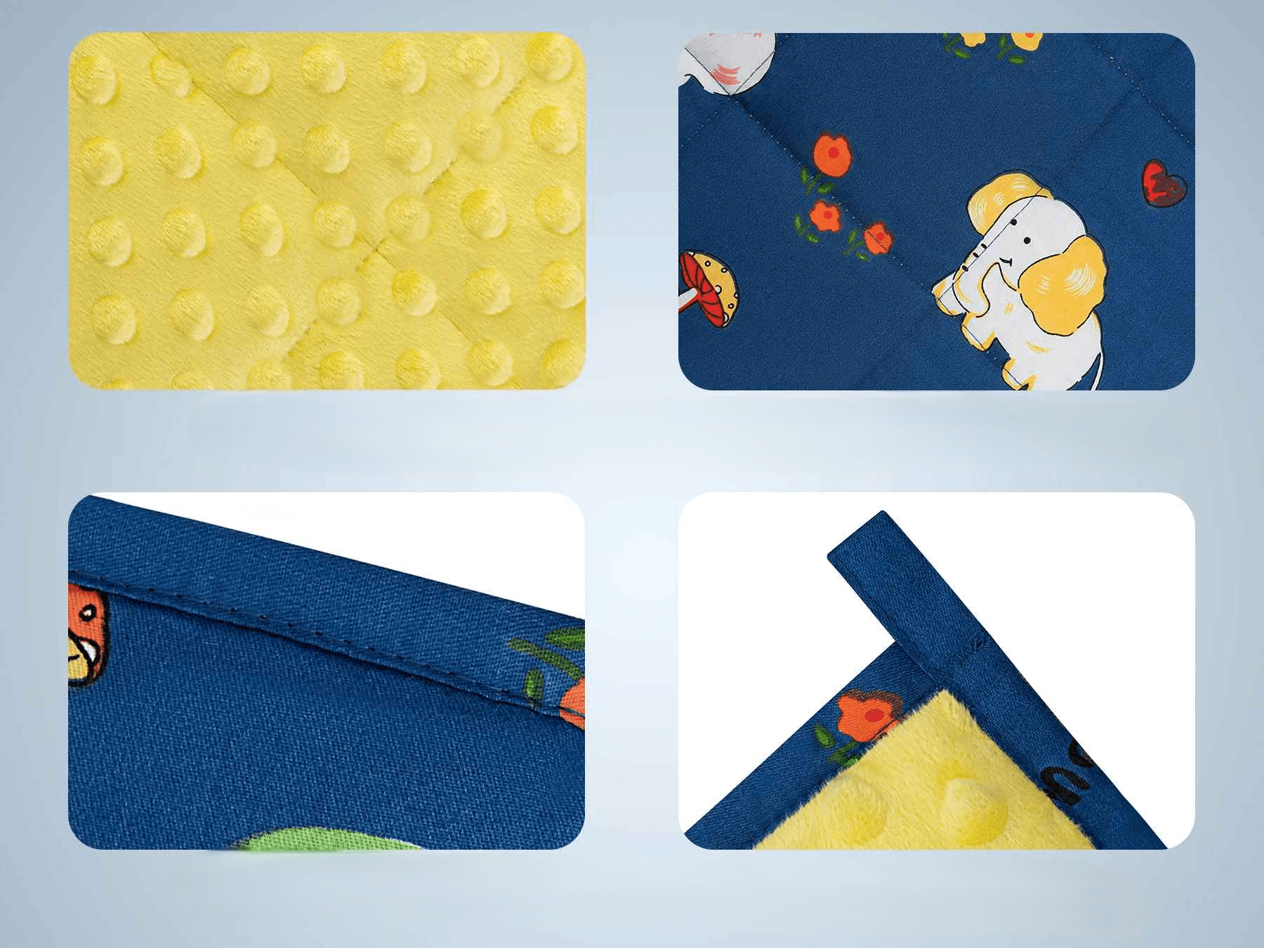 quatre petite image descriptive de la couverture lestée