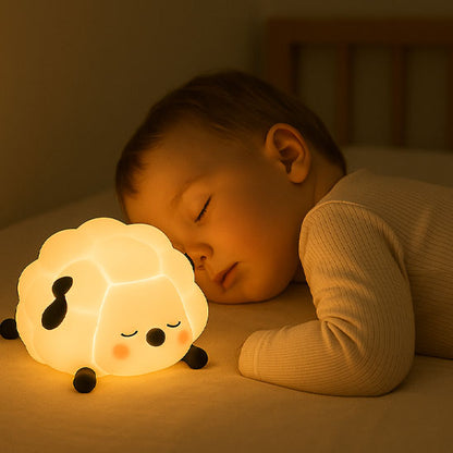 veilleuse bebe mouton allume enfant endormi
