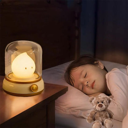 veilleuse bebe petite fille endormi lumiere douce