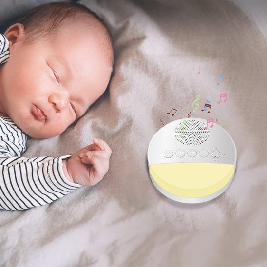 veilleuse bruit blanc nouveau nee qui semble apaiser qui imagine etre encore dans le ventre de sa maman grace au melodie